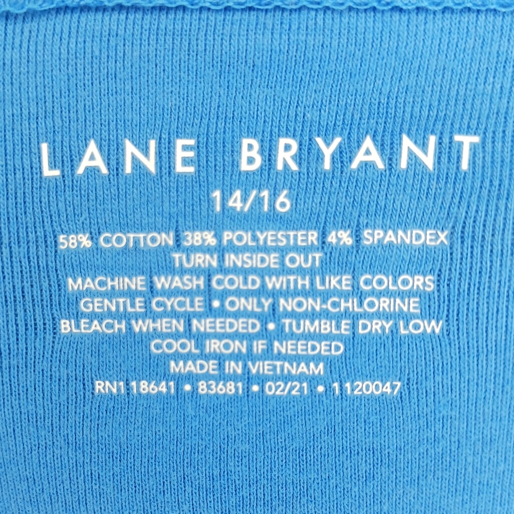 Bundle Sale - NWT Lane Bryant Blue Short Sleeve Top Size 14/16 - Picture 5 of 5